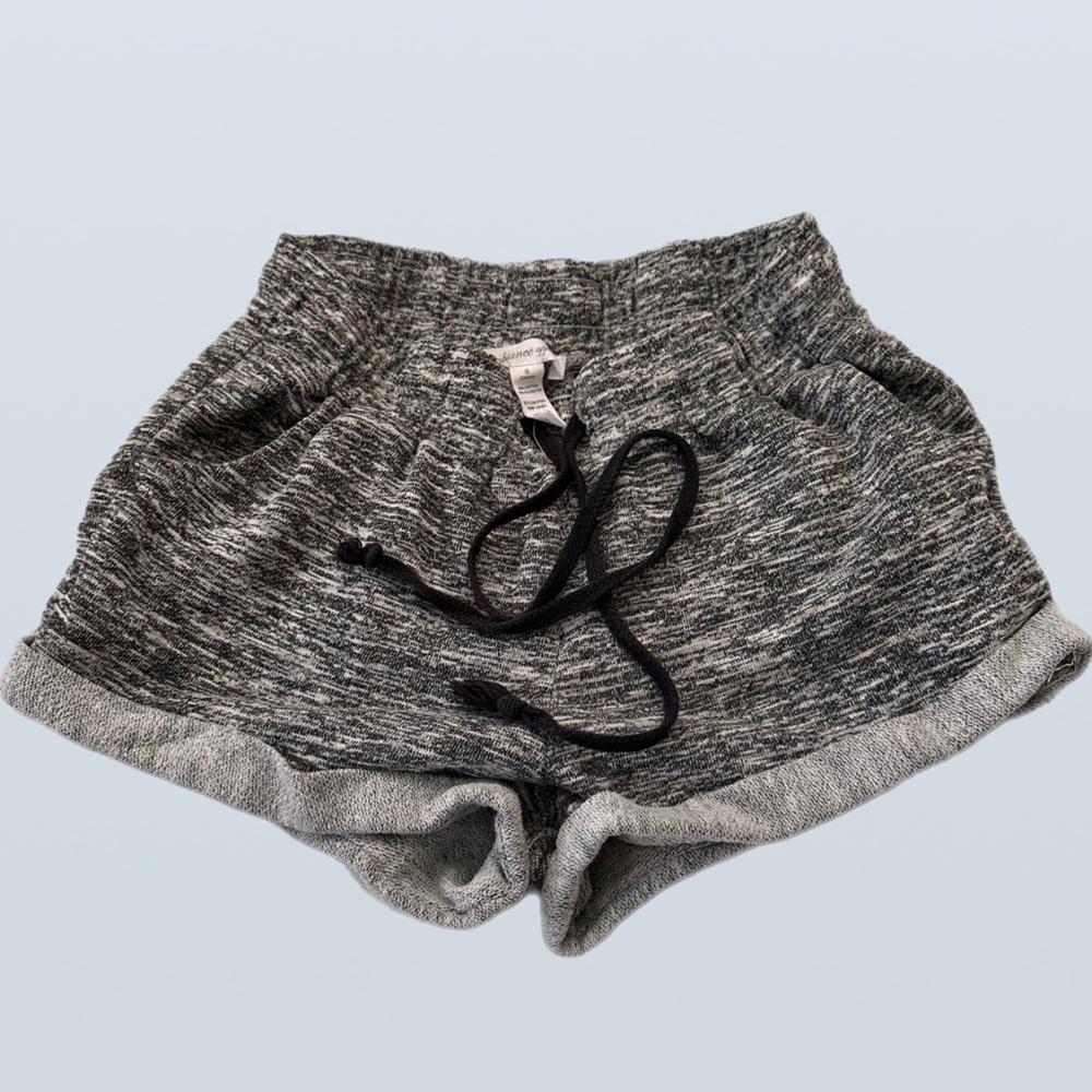 Heathered Grey Knit Shorts